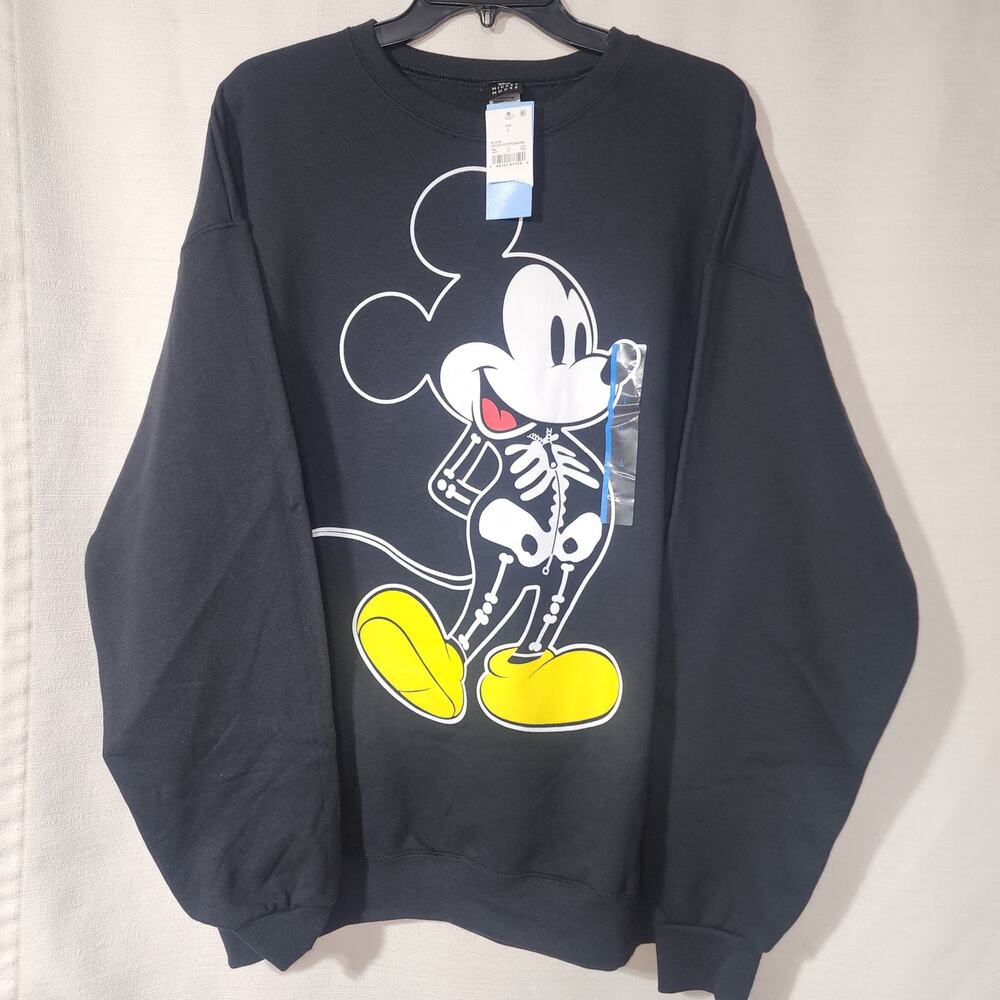 Mickey mouse skeleton sweatshirt men's Large - Picture 6 of 8